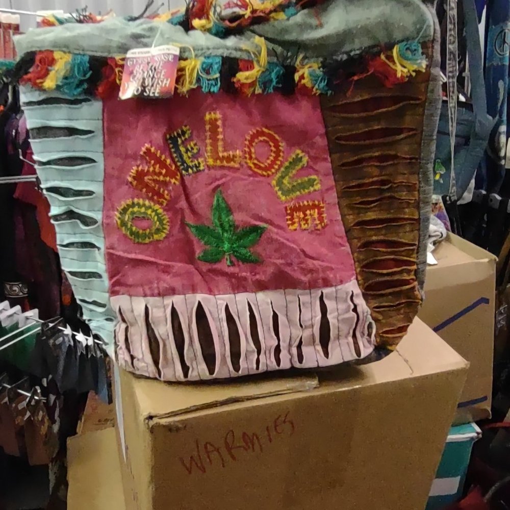 Multicolored Peddler Bag from Gypsy Rose - ONE LOVE